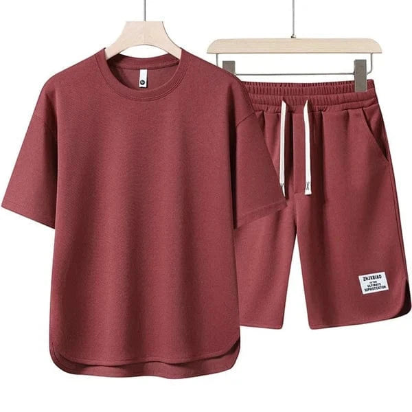 Ultrakomfortabelt og åndbart sæt med T-shirt og shorts