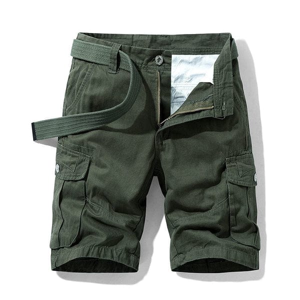 Premium cargo shorts med bælte inkluderet